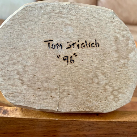 Tom Stiglich Wooden Hand Carved 1996 Old World Christmas Santa - Picture 6 of 6